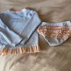 Ruffle Butts 2 piece Rash guard